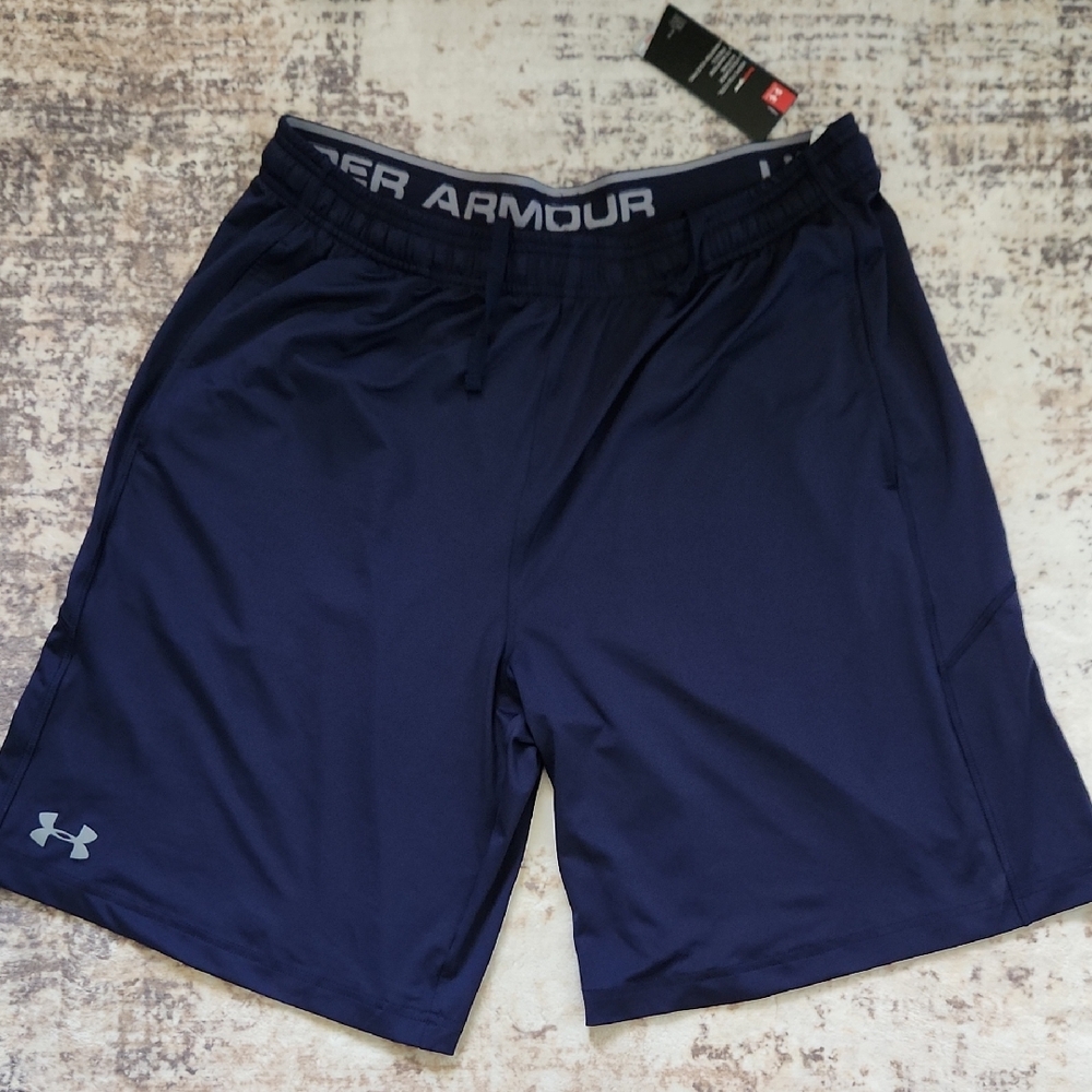 Under Armour Men's Dark Blue Athletic Shorts